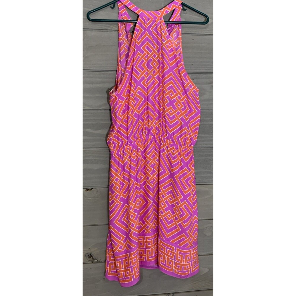 Alice & Trixie 100% Silk Dress Sundress Mini Womens L  Summer Beach Vacation - Picture 7 of 11